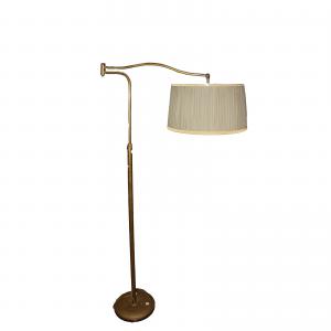 Französische Messinglampe aus den 40er Jahren